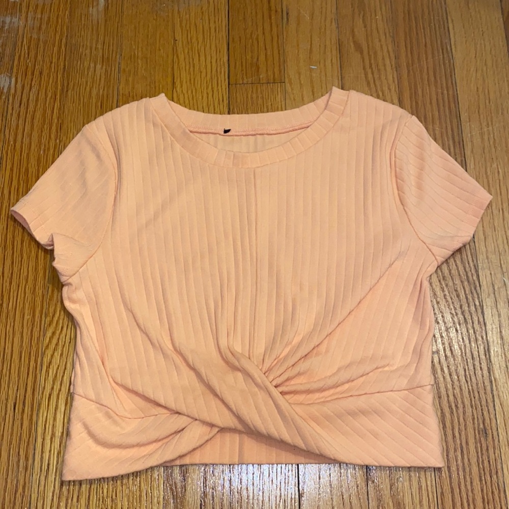 Peach Crop Top